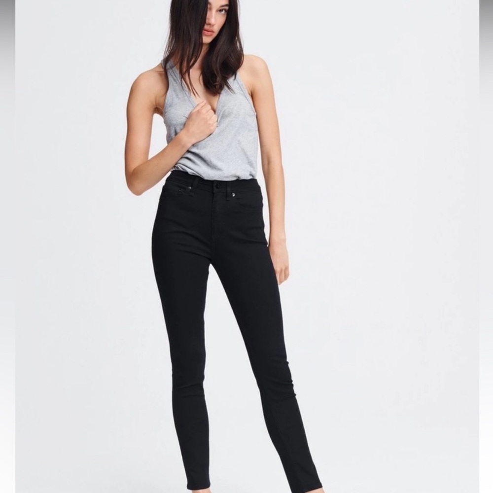COPY - rag & bone Nina High Rise Ankle Skinny Jeans in black- Size 27- NWOT. Ne…